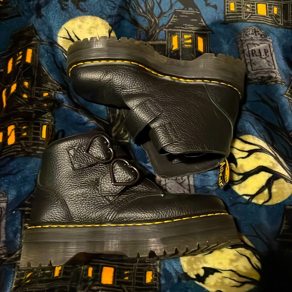 Dr Martens Devon Heart Buckle Boots